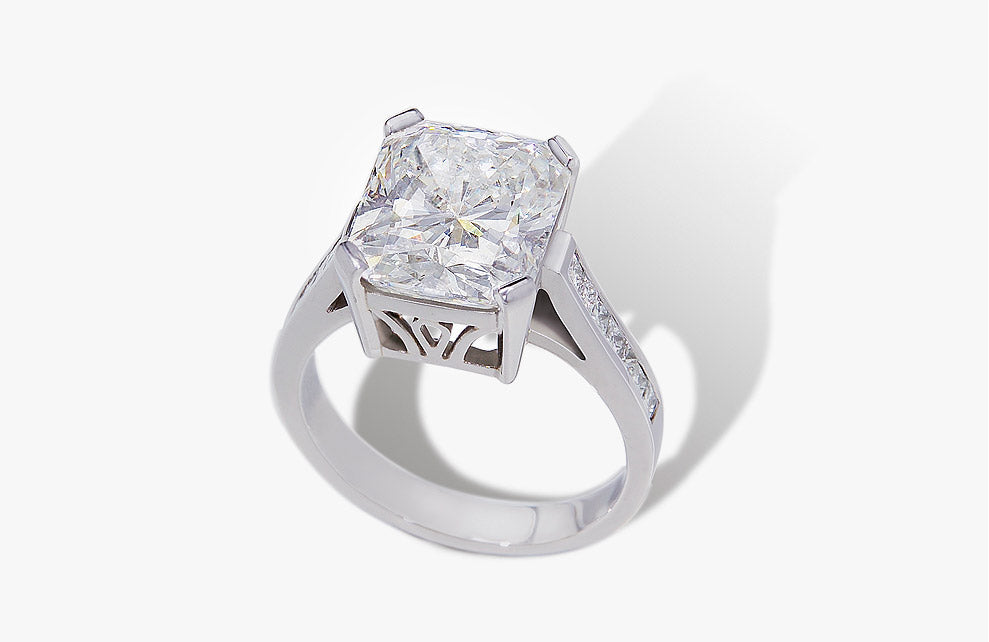 Cartier radiant hotsell cut engagement ring