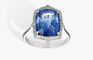 Sapphire & Diamond Ring