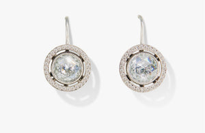 Rose Cut Diamond Earrings